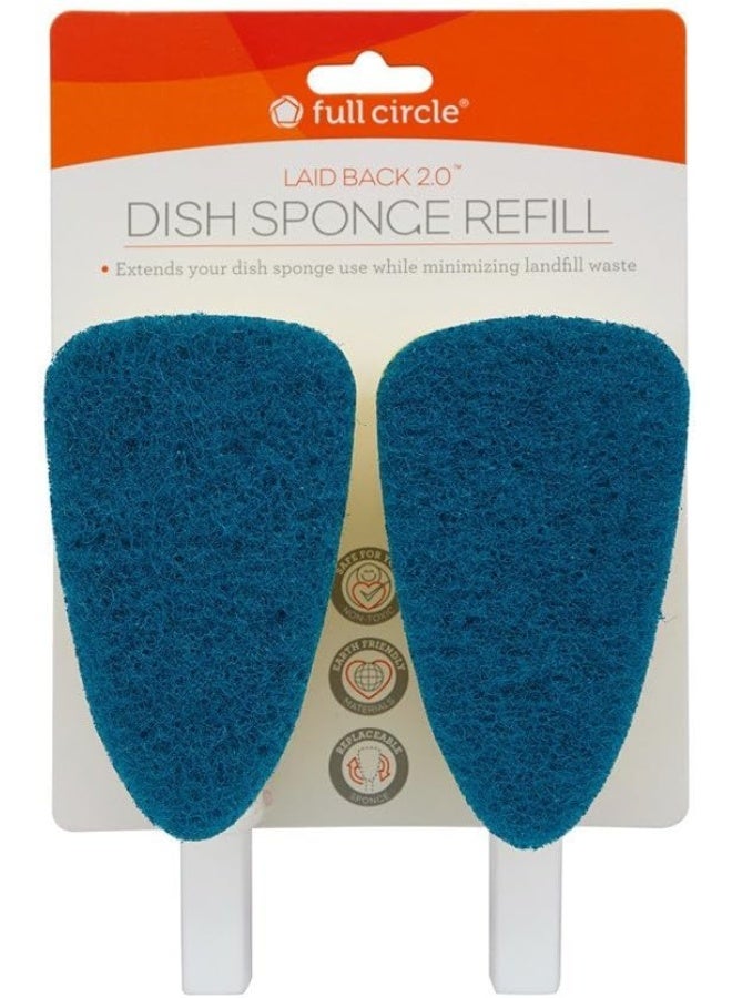 Full Circle Laid Back 2.0 Replacement Sponge Head (2pk) - White, 1 Count - Image 2