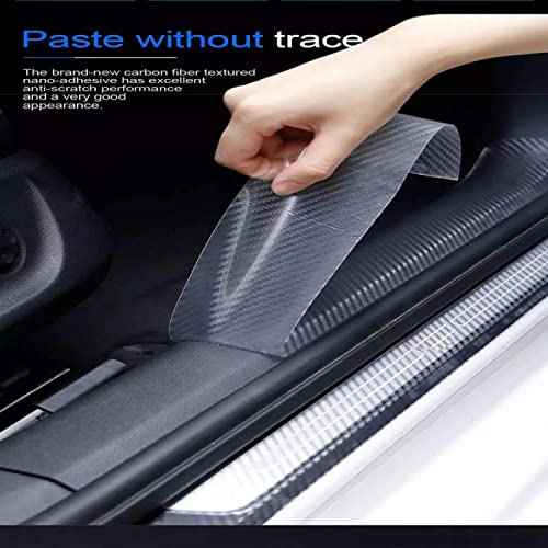 Aksmit Anti-Scratch Anti-Collision Adhesive Car Door Edge Guard Protector Strip Scuff Plate Protectors Carbon Clear Tape 5 cm Width x 5 Meter Length Compatible with Bolero Neo - Image 5