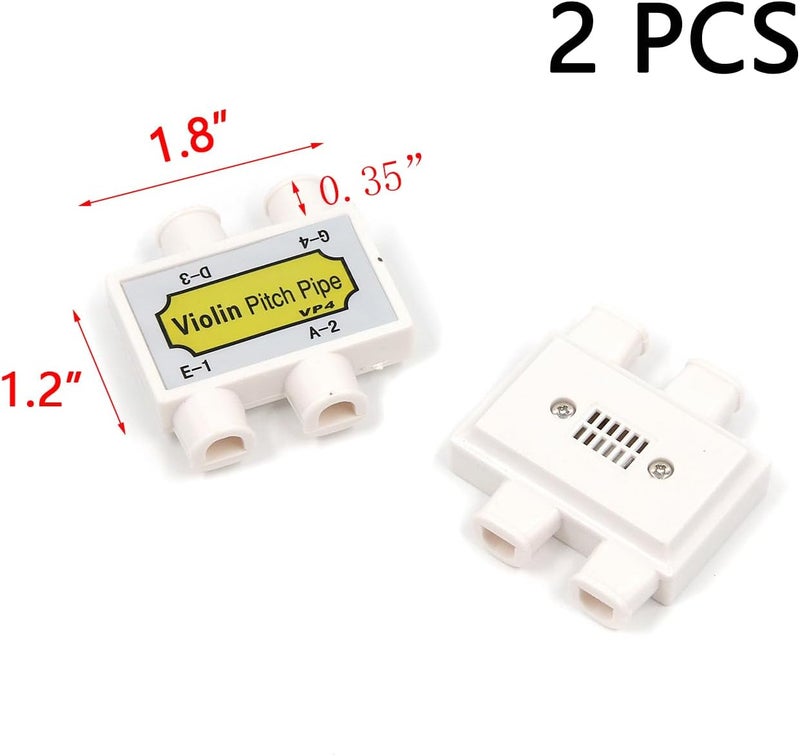 Dnyta 2pcs Violin Pitch Pipe Four-Holes Tuning Mouth-Blown Tuner Musical Instrument Accessories - Image 2