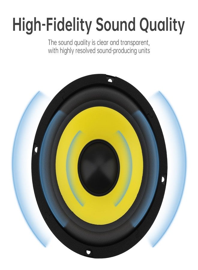 DriSentri 6 Inch Bass Loudspeaker Woofer Speaker, Car Speakers Wide Frequency Response Car Audio Stereo Speaker for Car Audio/Home Theaters - Image 3