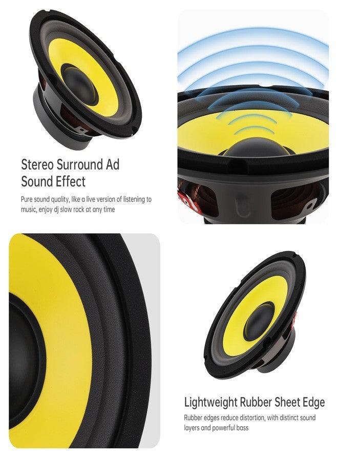 DriSentri 6 Inch Bass Loudspeaker Woofer Speaker, Car Speakers Wide Frequency Response Car Audio Stereo Speaker for Car Audio/Home Theaters - Image 5