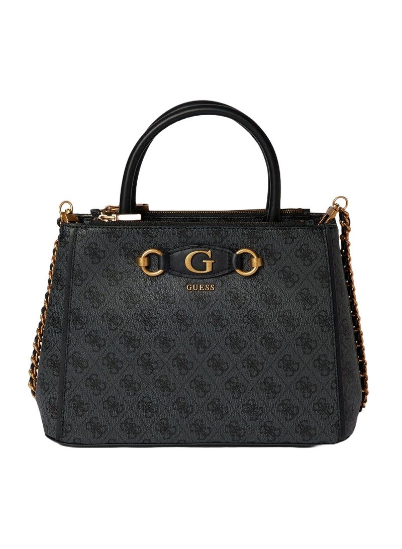 Guess Women's Dark Grey Logo Handbag - Image 1