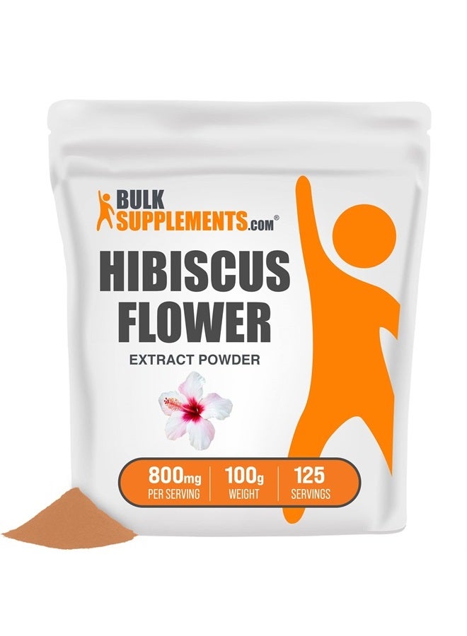 BulkSupplements .com Hibiscus Flower Extract Powder - Hibiscus Powder for Hair Growth - Hibiscus Supplement - Hibiscus Extract - Ayurvedic Powders For Hair Growth (100 Grams - 3.5 oz) - Image 1