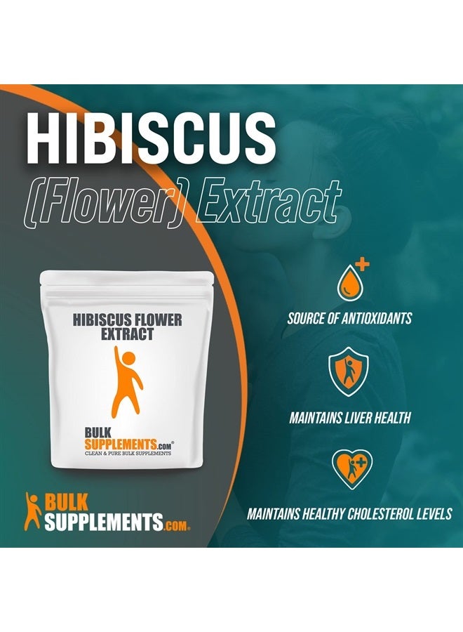 BulkSupplements .com Hibiscus Flower Extract Powder - Hibiscus Powder for Hair Growth - Hibiscus Supplement - Hibiscus Extract - Ayurvedic Powders For Hair Growth (100 Grams - 3.5 oz) - Image 3