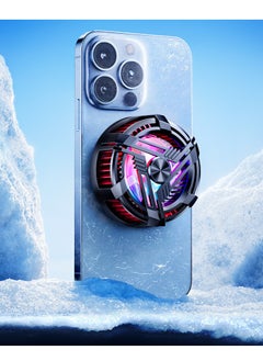 Beauenty AL02 Mobile Phone Radiator, RGB Phone Cooling Fan Portable Lightweight Mobile Phone Cooling Fan, Phone Radiator with Temperature Display for Mobile Gaming,Tiktok Live Streaming  - Image 2