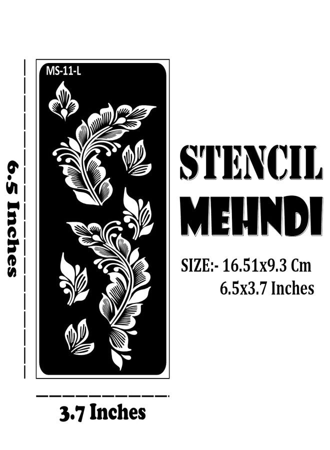 VANVATI Beautiful Henna Festival Ready Mehndi Stencil Sticker One Set For Both Hand | Easy To Apply Stencil Mehndi Sticker Perfect For Weddings, Parties And any Occasion - Image 4