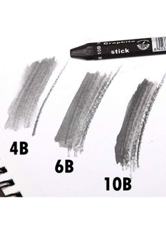 Graphite Stick Set Water Soluble 4B 6B 10B Art Drawing Supplies For Sketch & Shading Pencils Artist Sketching 3 Pcs - pzsku/Z992492AA3D27A49DC711Z/45/_/1720618393/3142da3b-a46c-4fae-a119-c3fc642d0e67