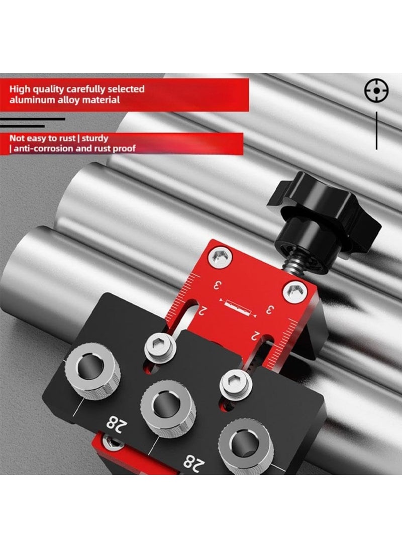 Excefore 3 in 1 Dowel Jig Drill Kit, Portable Carpentry Self Centering Doweling Jig Kit, Woodworking Punch Locator Tool Set, Precise Drilling Locator Puncher with 3 Sizes Drills, Suit for Woodworking - Image 4