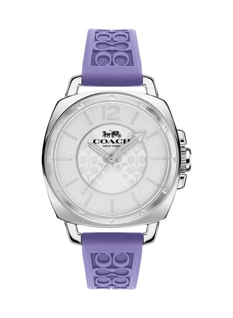 COACH ساعة تونيو أنالوج للنساء بعلبة فضية بيضاء - 14504102 - Image 1