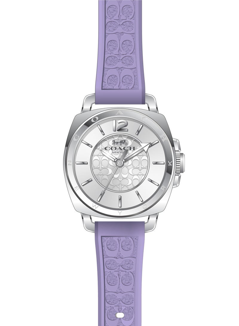 COACH ساعة تونيو أنالوج للنساء بعلبة فضية بيضاء - 14504102 - Image 4
