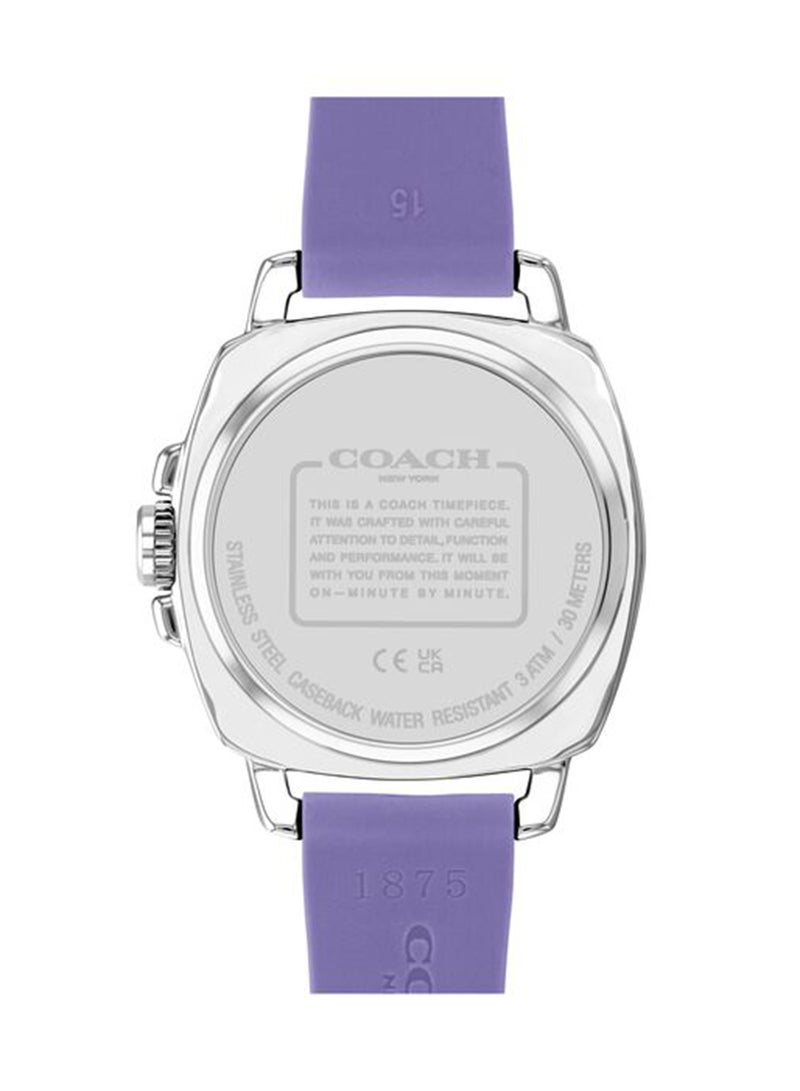 COACH ساعة تونيو أنالوج للنساء بعلبة فضية بيضاء - 14504102 - Image 3