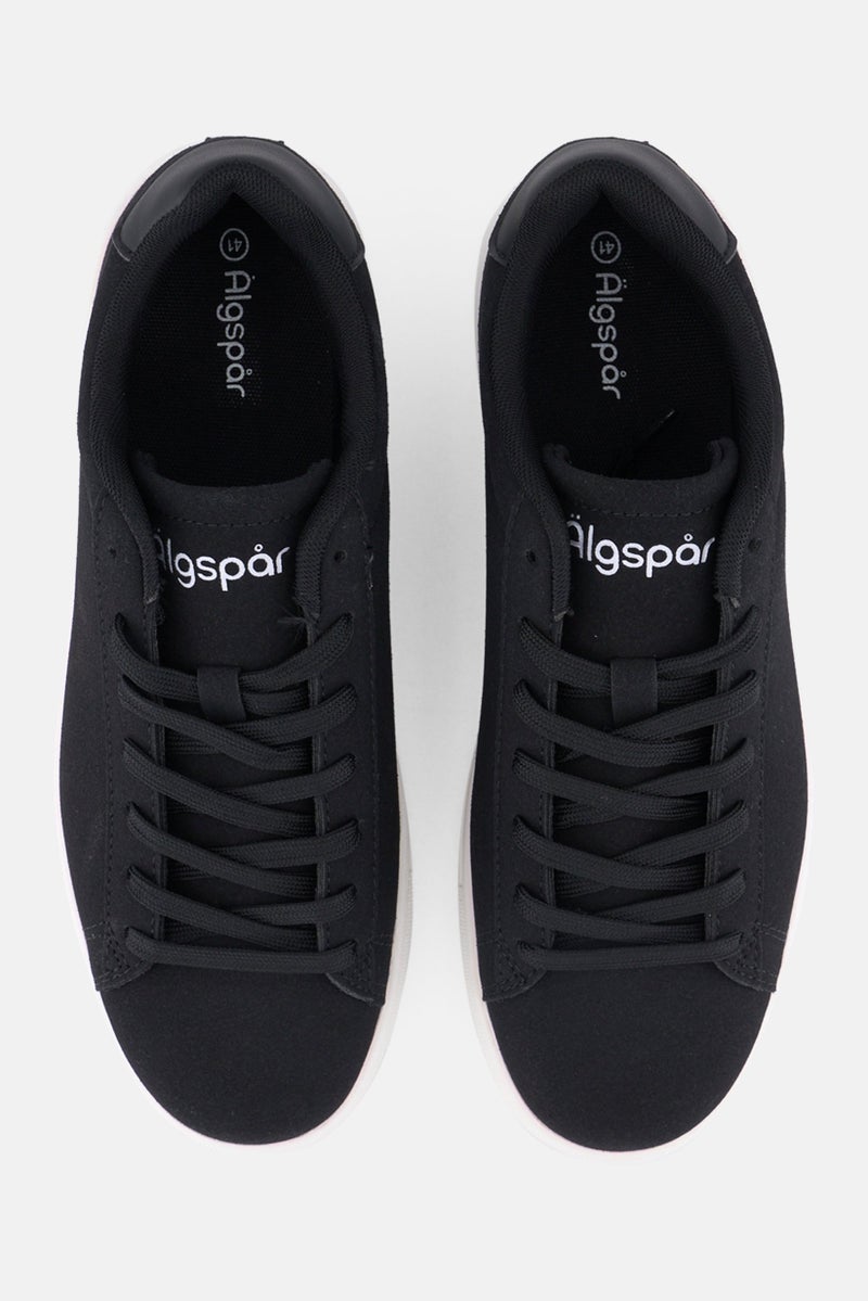 Algspar أحذية كاجوال رجالية مزودة بشعار العلامة التجارية، سوداء - Image 4