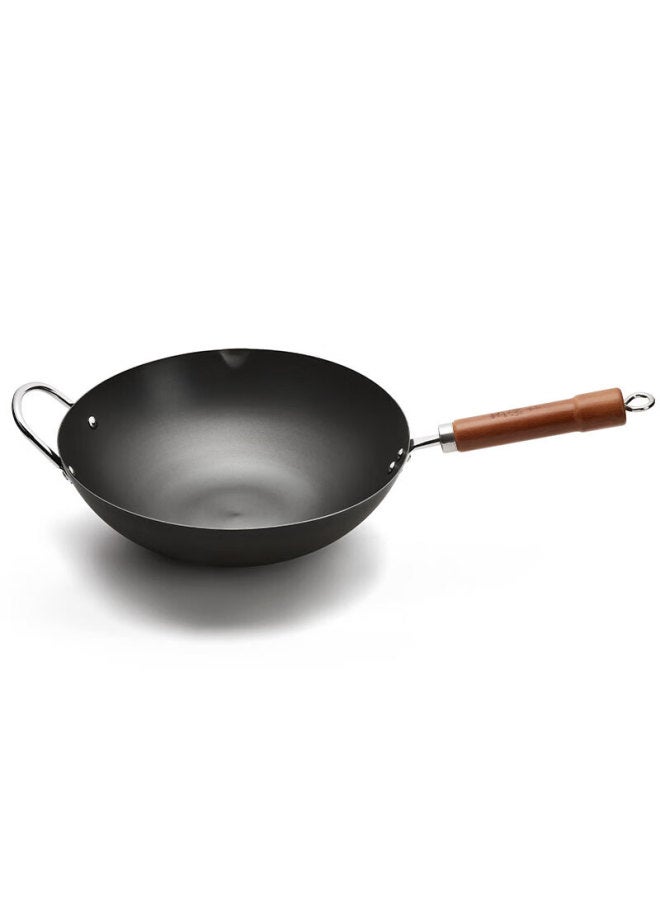 Wang Yuanji Yuanji Cast Iron Wok, Non-coated Non-stick Frying Pan, Suitable For Gas And Induction Stoves, 32cm - Image 5