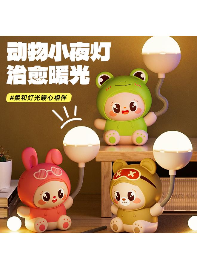 الأزرق جي دبليو كرتون قابل للطي جديد لشحن USB قراءة ضوء طاولة حماية العين ، ضوء مكتب الطلاب ، مصباح سرير غرفة نوم الأطفال - Image 1