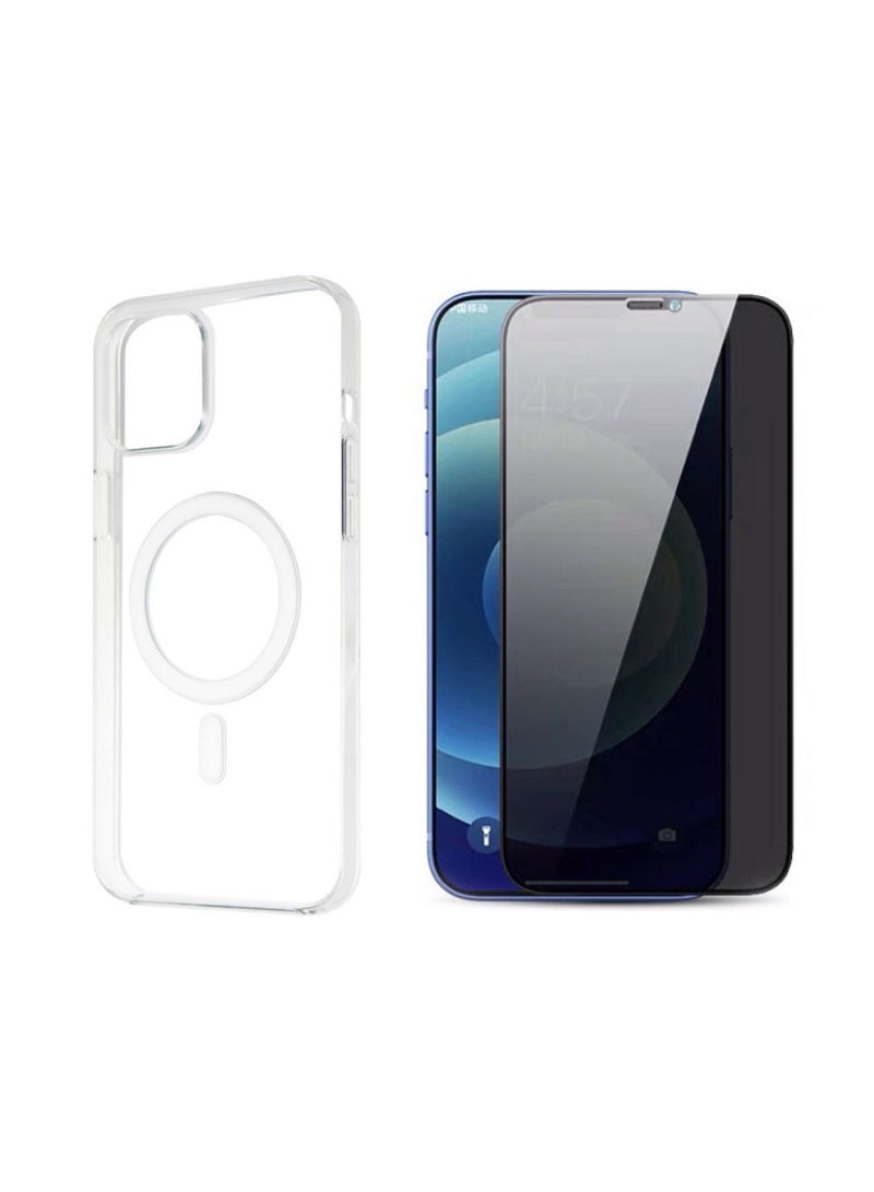 Digi Core واقي شاشة من الزجاج المقسى لهاتف iPhone 12/12 Pro مع حافظة iPhone 12 Pro Magsafe مقاس 6.1 بوصة - Image 1