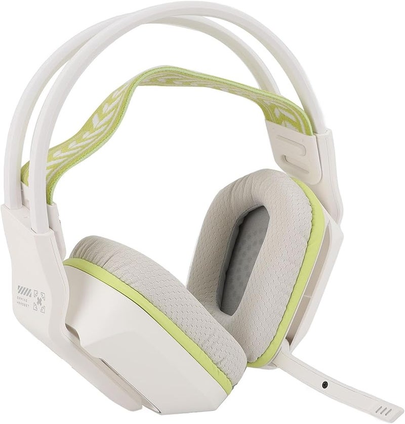 White Gaming Headset With Microphone For PC Laptop Soft Ear Pads Volume Control 3.5mm USB Rotatable - Image 3