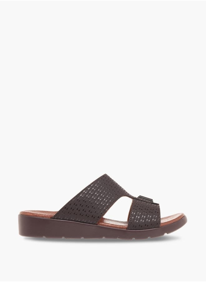 LBL by Shoexpress Boys Textured Slip-On Arabic Sandals  - Image 1