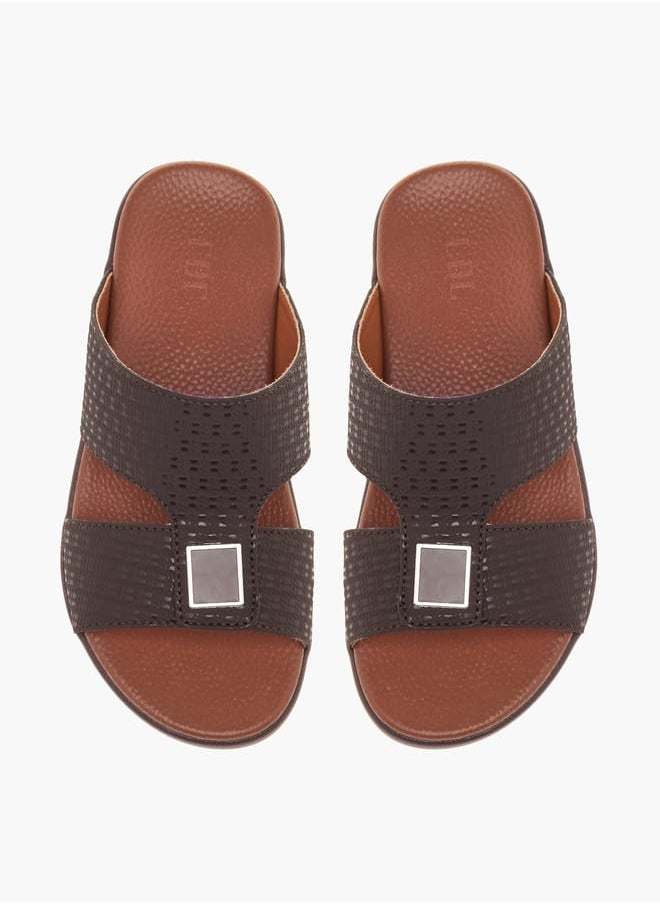 LBL by Shoexpress Boys Textured Slip-On Arabic Sandals  - Image 2
