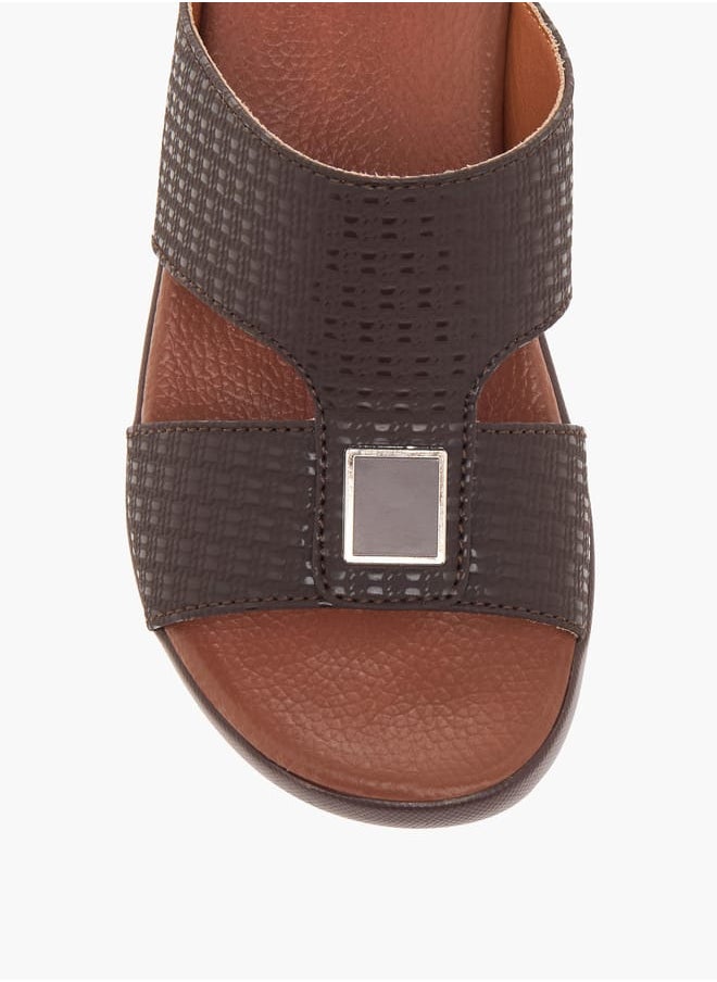 LBL by Shoexpress Boys Textured Slip-On Arabic Sandals  - Image 3