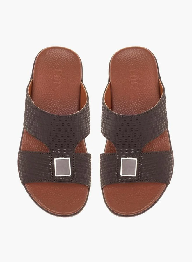 ال بي ال من شو اكسبرس صنادل عربية ولادي سهلة الارتداء بنقوش