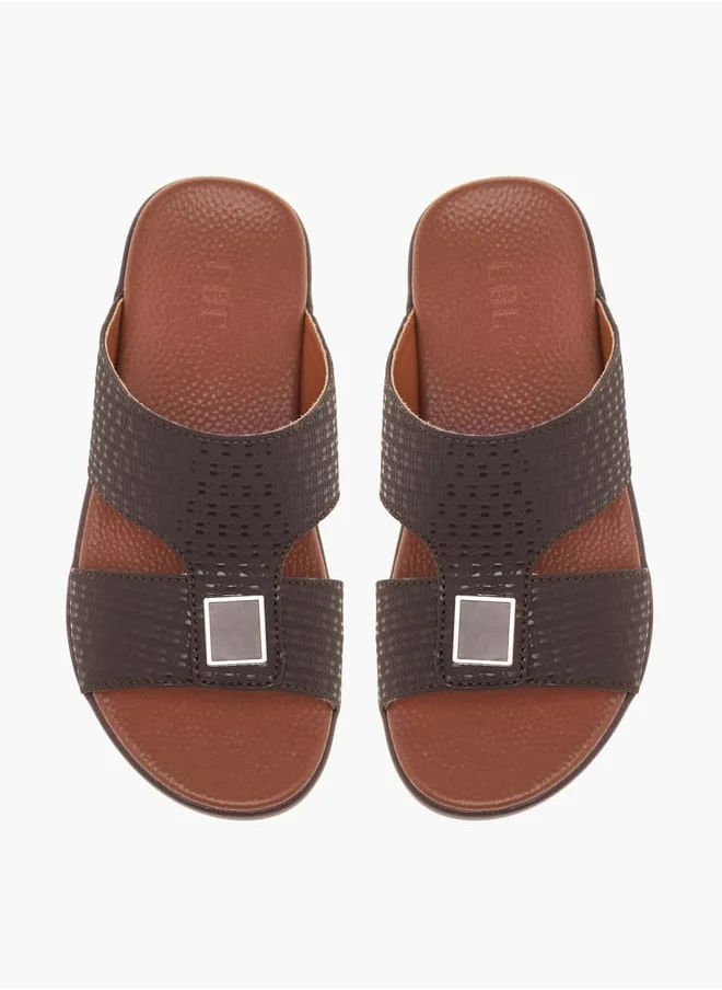 LBL by Shoexpress Boys Textured Slip-On Arabic Sandals