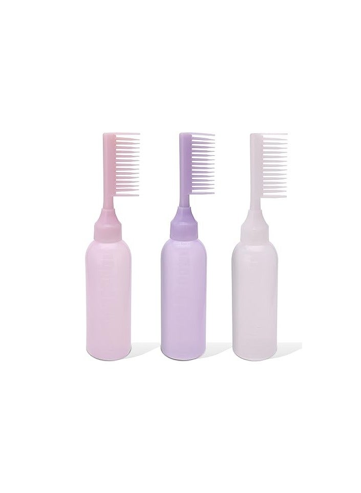 1قطعة زجاجة صبغ الشعر 2 في 1 مع مشط - لون عشوائي - Image 1