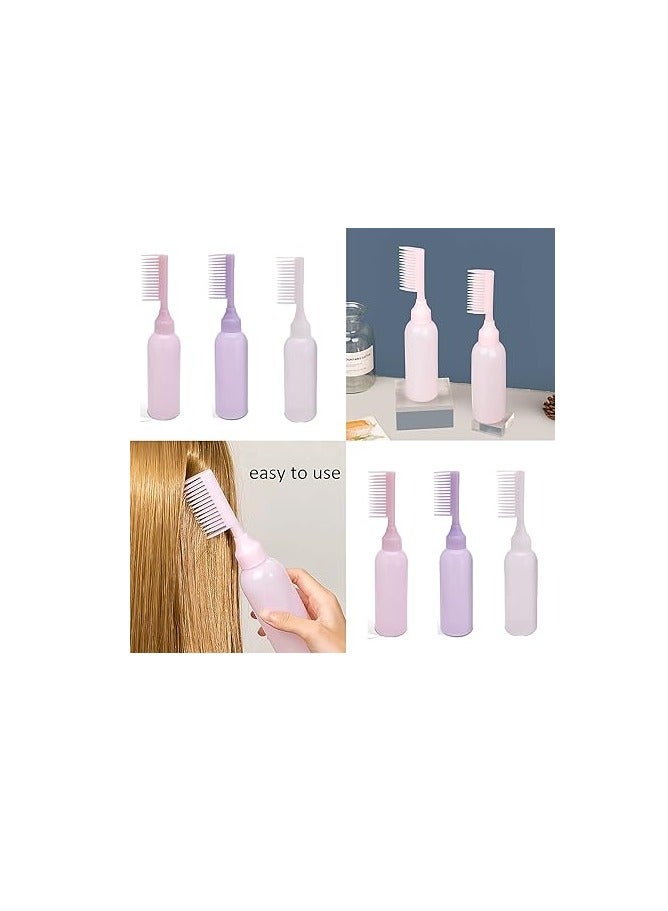 1قطعة زجاجة صبغ الشعر 2 في 1 مع مشط - لون عشوائي - Image 4
