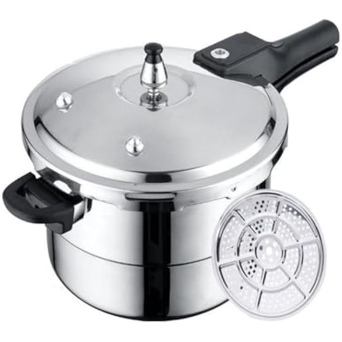 showkah 11L Induction Base Aluminium Alloy Pressure Cooker With Lid Handle  Safety Valve NonStick Cooker Multifunctional Pressure Cooker Cake Maker Steam Cooker PcPc28 11L - Image 1