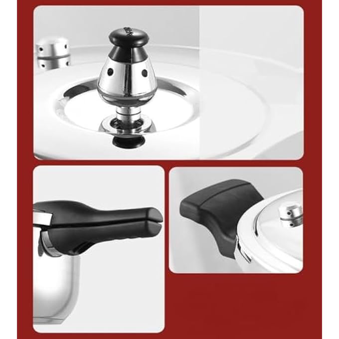 showkah 11L Induction Base Aluminium Alloy Pressure Cooker With Lid Handle  Safety Valve NonStick Cooker Multifunctional Pressure Cooker Cake Maker Steam Cooker PcPc28 11L - Image 3