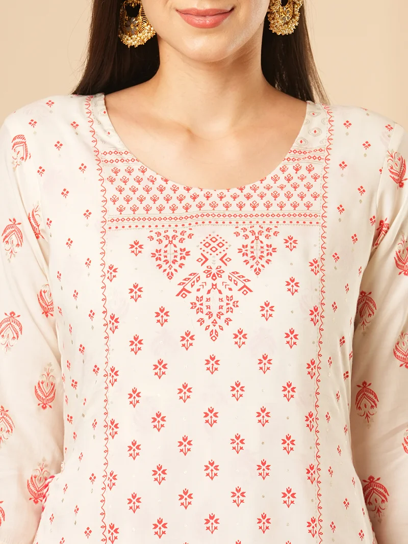 globus Women Ethnic Motifs Printed Indie Prints Kurta