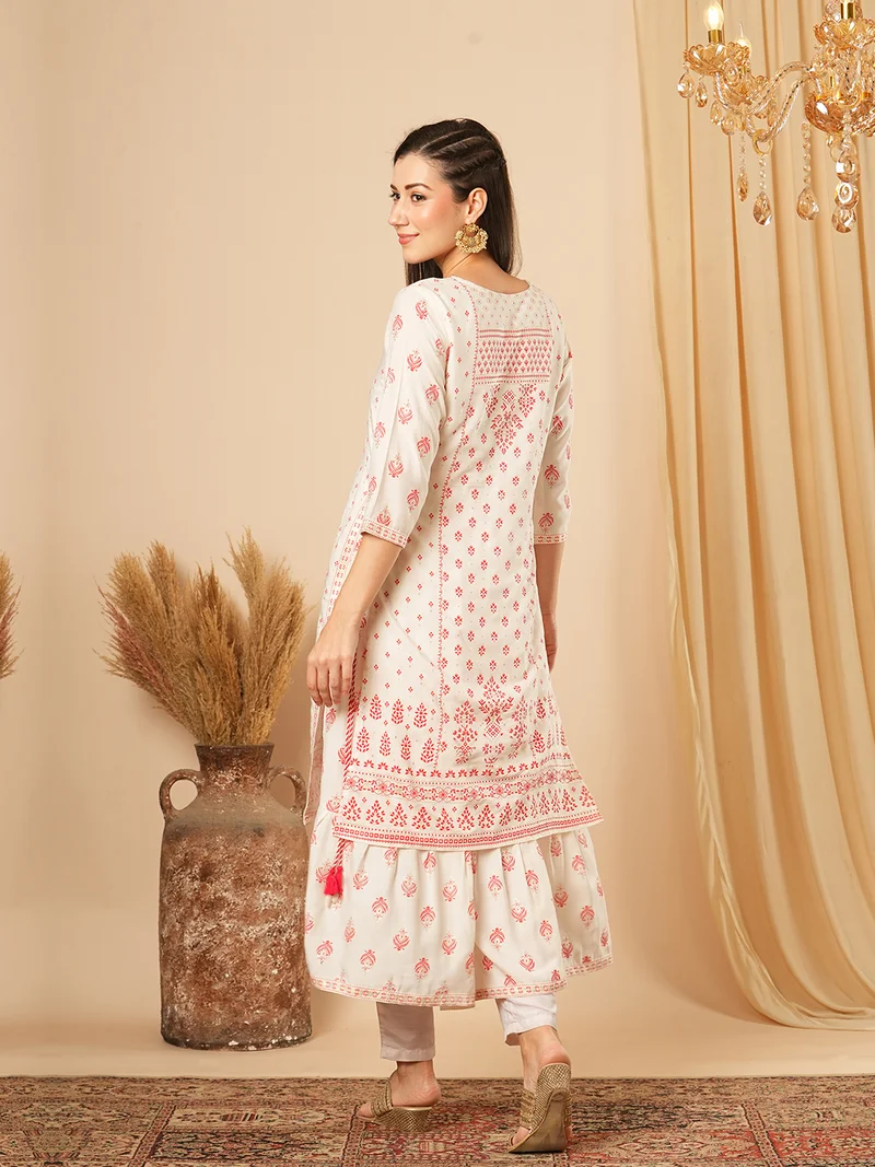 globus Women Ethnic Motifs Printed Indie Prints Kurta