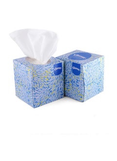 Kleenex 60039 2 Ply Facial Tissue Cube Box, 50 Pulls, Pack Of 2 (Total 100 Sheets)  - Image 1