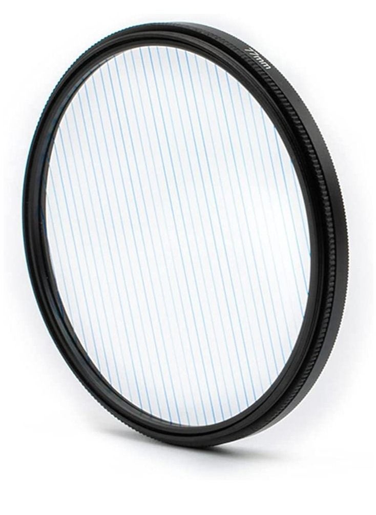 SYOSI 77MM Camera Len Filter Special Film Effect Camera Len Filter Accessories Camera Blue Brushed Film Polarizer Widescreen Film Polarizer Len Filter for Professional Photography Lens  - Image 1