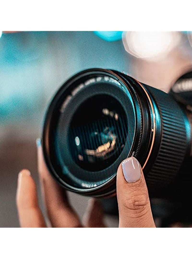SYOSI 77MM Camera Len Filter Special Film Effect Camera Len Filter Accessories Camera Blue Brushed Film Polarizer Widescreen Film Polarizer Len Filter for Professional Photography Lens  - Image 2