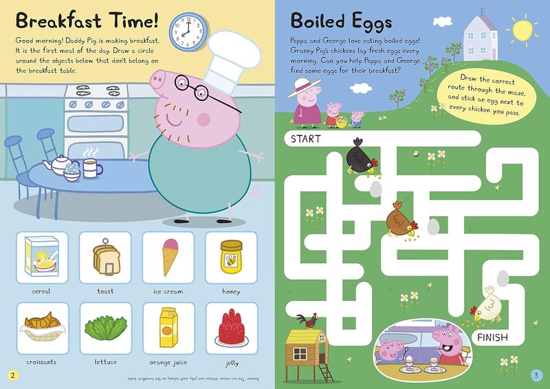 Peppa Pig: Yum! Yum! Yum! Sticker Activity Book - Image 2