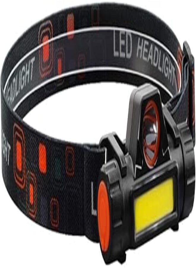 HXDream HXDream Headlight LED Headlamp USB Rechargeable Headlight with Spotlight Floodlight Adjustable Degree for Camping, Hiking, Running, OutdoorsHead Lamp Flashlight 