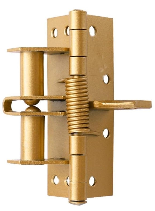 Swankk 3-in-1 Multifunctional Spring Door Hinge, Self-Closing, Heavy Duty, 90 Degrees Positioning, Door Closer and Stopper (1, Golden) - Image 1