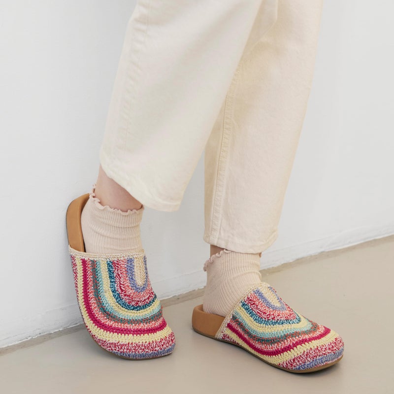 The Sak Bolinas Clog Shoe - Women's Slip On Sandal for Indoor & Outdoor Use, Comfortable Mule Shoes, Eden Stripe - Image 2