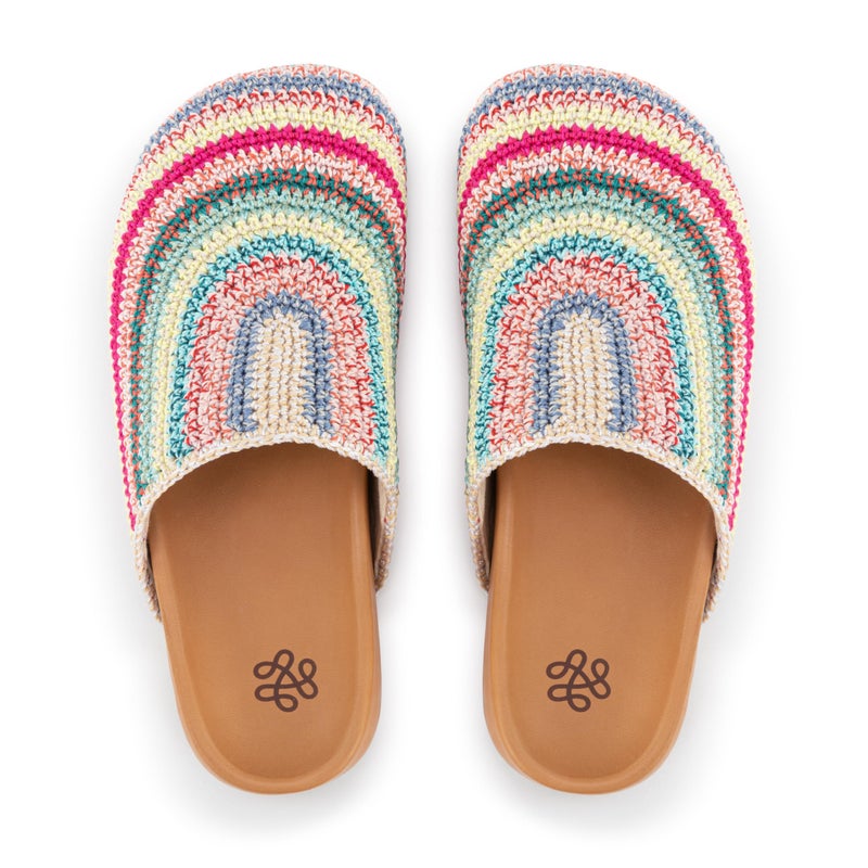 The Sak Bolinas Clog Shoe - Women's Slip On Sandal for Indoor & Outdoor Use, Comfortable Mule Shoes, Eden Stripe - Image 3