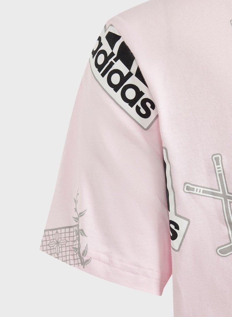 Adidas Kids Brand Luv T-Shirt - Image 4