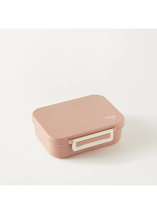 Citron Citron Pink Sectioned Lunch Box for Kids