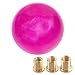 WENJTP Marble Style Round Ball Shift Knob Universal Fit for 5 6 Speed ManualAutomatic Vehicles with 3 Adapters HTRACING Rose Pink - Image 2