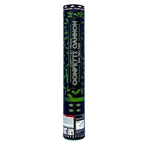 Confetti Sky [6 Pack] 12 Inch Confetti Cannons | Green Confetti Poppers for Wedding Celebration, Birthday Party, Pranks, Graduation, Christmas Eve and New Year Celebration - Image 5