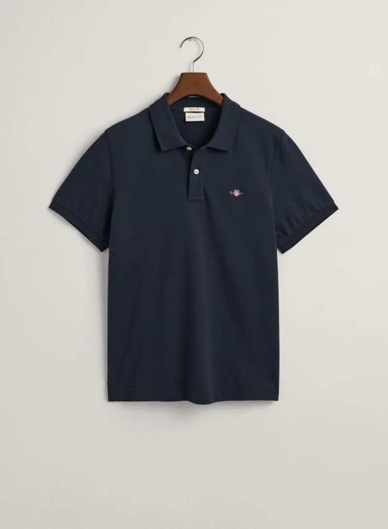 غانت Gant Regular Fit Shield Piqué Polo Shirt