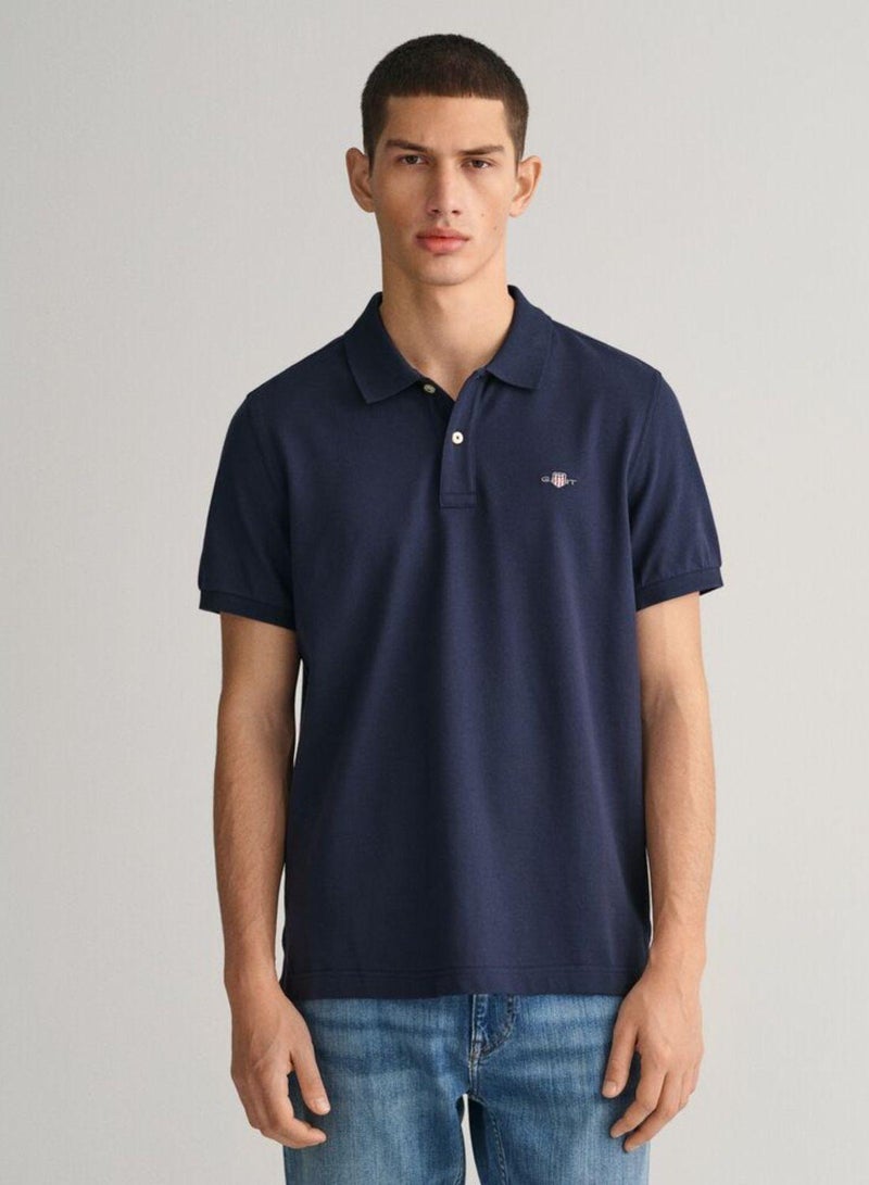 Gant Regular Fit Shield Piqué Polo Shirt - Image 1