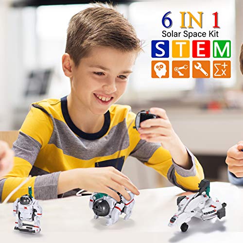 AESGOGO STEM Projects for Kids Ages 812 Solar Robot Toys 6in1 Science Kits DIY Educational Building Space Toy Christmas Birthday Gifts for 7 8 9 10 11 12 13 Year Old Boys Girls Teens - Image 5
