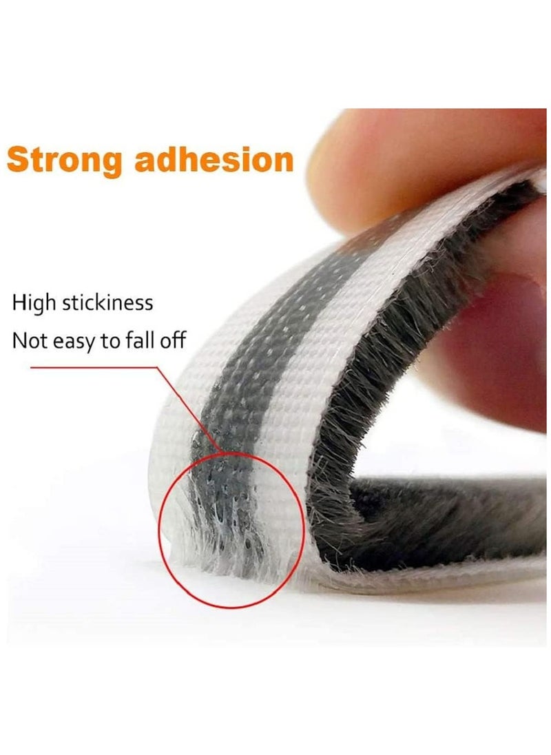 Oasisgalore 33ft Gray Weatherstrip Seal for Sliding Windows/Doors - Self Adhesive, 0.35’‘W x 0.2’'Thick, Draft Stopper  - Image 3