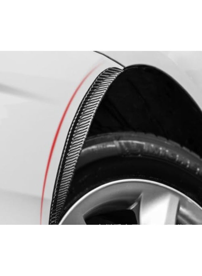 Generic LUMoony 2 x Universal Mudguard Widening Carbon Wheel Arch Strip 25 cm Car Fender Widening Wheel Arch Strip Car Wheel Arch Widening Wheel Protection for Jeep and Decoration Body Mudguard  - Image 4