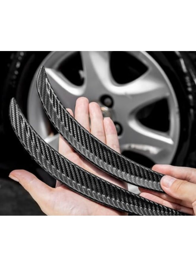 Generic LUMoony 2 x Universal Mudguard Widening Carbon Wheel Arch Strip 25 cm Car Fender Widening Wheel Arch Strip Car Wheel Arch Widening Wheel Protection for Jeep and Decoration Body Mudguard  - Image 1