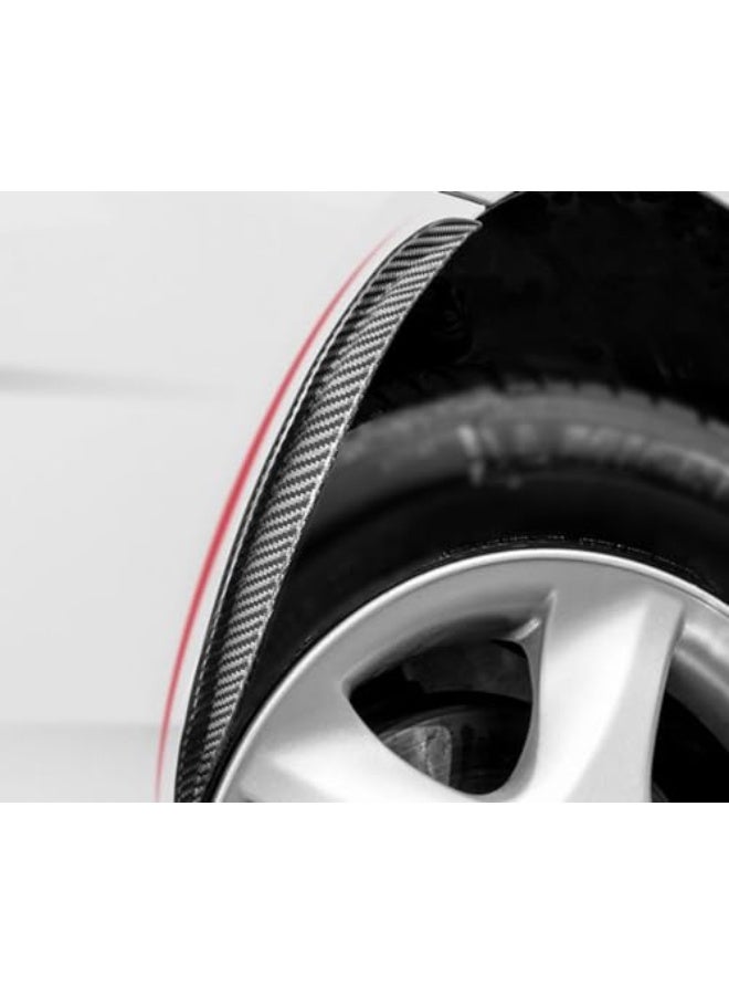 Generic LUMoony 2 x Universal Mudguard Widening Carbon Wheel Arch Strip 25 cm Car Fender Widening Wheel Arch Strip Car Wheel Arch Widening Wheel Protection for Jeep and Decoration Body Mudguard  - Image 2